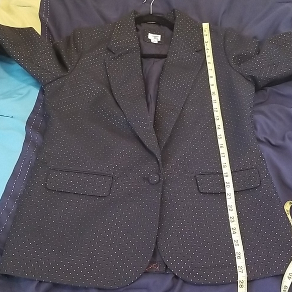 A New Day Navy Gold Sparkle Pattern Blazer - Picture 5 of 5